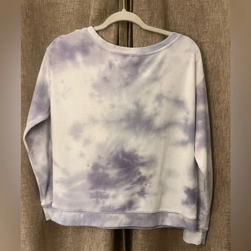 Splendid white and purple Knit Top/sweatshirt - Picture 3 of 4